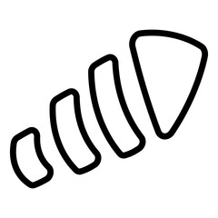 Obraz premium Trendy design icon of dart arrow 