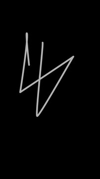 A large gray letter l on a solid black background with simple design