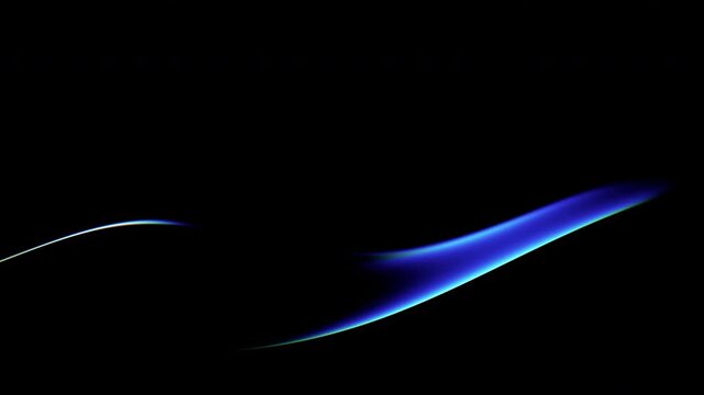 Abstract iridescent colorful refractions on a wavy glass shape, seamless loop 3d animation	