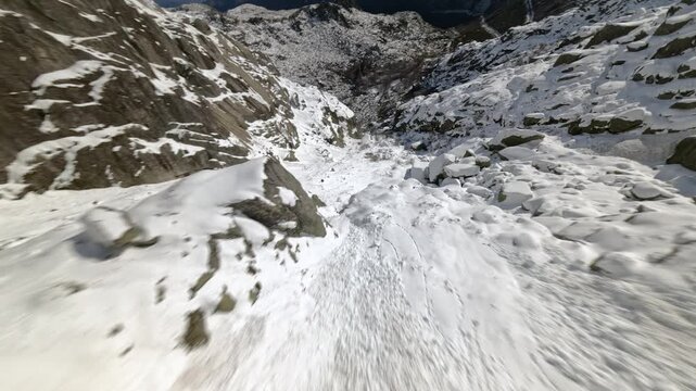 FPV drone diving down mountain in Serra da Estrela Portugal with fast motion and dramatic landscape.
4K high quality immersive cinematic FPV footage.