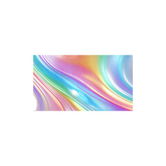 Fototapeta premium Photorealistic render of vibrant rainbow gradient isolated on white background showcasing smooth color transition, abstract design, and modern backdrop