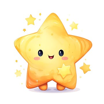 Adorable Baby Star with Letter C