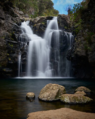 Madeira, Madera, Ilha da Madeira Cascata da Lagoa do Lajeado no final da Levada do Alecrim © filozofgrecki