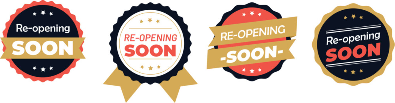 Re-opening Soon Badges
