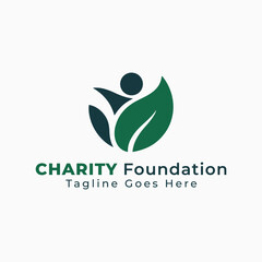 Fototapeta premium Helping Hand Charity Foundation Creative Logo, Charity Logo, Helping Hands Logo