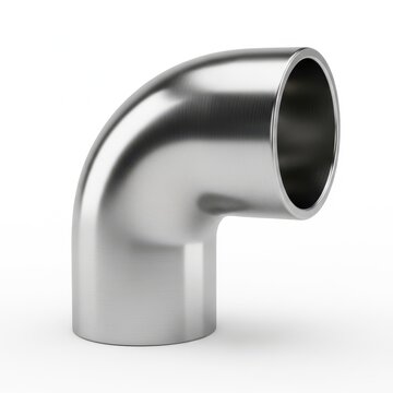 Stainless steel elbow pipe fitting with smooth finish