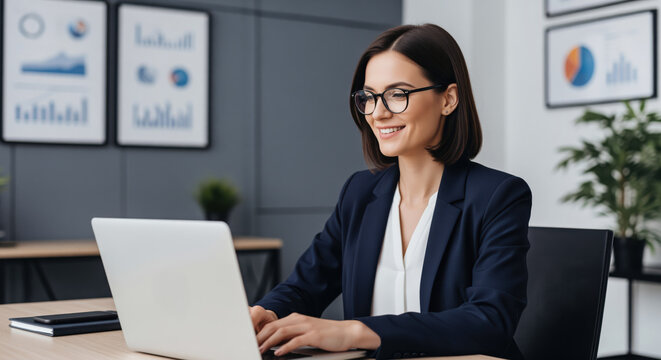 Financial reporting workday captured through a focused analyst using laptop for budgeting and performance review, shaped for accounting service, audit workflow and small business planning