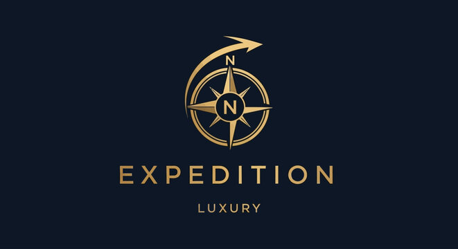 Luxury expedition brand logo design.