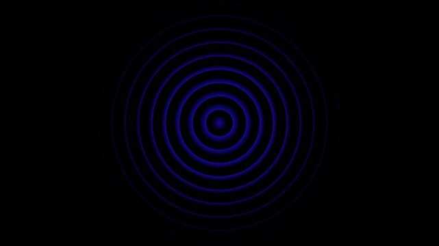 Radio waves concept. network tower produced radio wave concept. Digital radio waves animation.Technology radio waves signal icon 4k black background animation