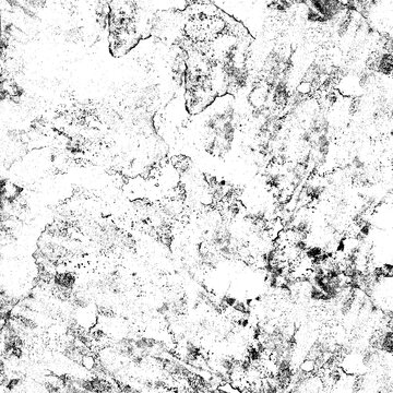 black and white spoiled milk paper grunge texture. Abstract messy distressed liquid splatter and stained background for dark vintage designs.