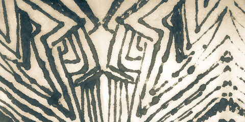 Animal Print Watercolour. Sea Leopard Jungle. © Olga