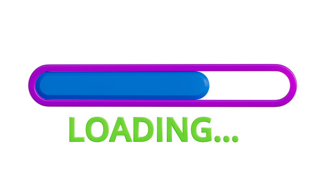 Colorful Loading Bar Graphic