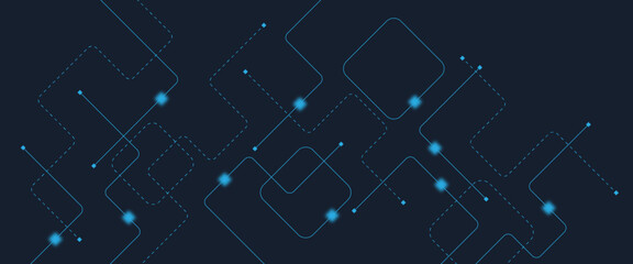 Obraz premium Abstract digital AI circuit board background with tech icons. Digital technology motherboard texture design. Engineering circuit board concept for poster, header, banner, website, presentation