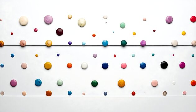 Colorful pills arranged on a white surface, creating a vibrant composition.