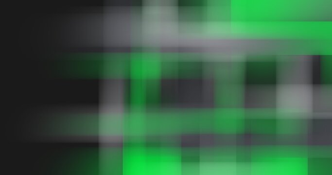 Abstract digital background with green and black grid pixelation. Modern geometric block design for data technology, cyber security, and glitch art themes