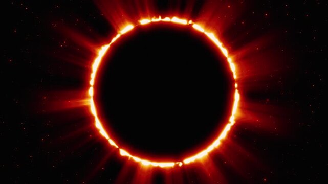 Realistic Burning Sun Sphere with Radiant Solar Flares and Light Rays. 4K