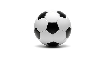 Fototapeta premium A black and white soccer ball on a white background And, World Cup 2026, World Cup, FIFA World Cup 2026, Football 2026, World Cup Football 2026
