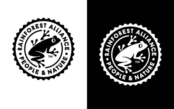 Rainforest Alliance black logo vector