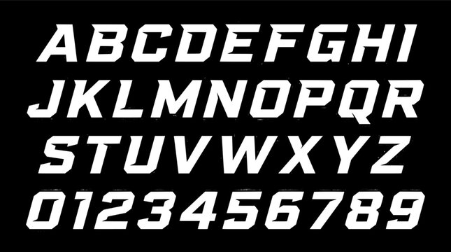 Aggressive Angular Sports Font