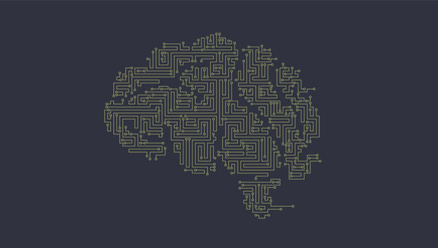 Brain-like artificial intelligence mechanized network data transmission composed of circuits