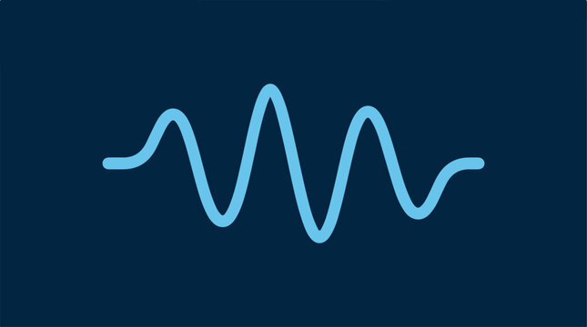 Visual representation of sound waves, a fundamental concept in audio.