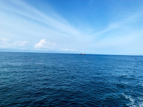 Boats on the Blue Ocean Under Sky