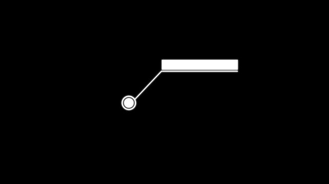 Minimal HUD Callout Frame Lines Animation on Black Background &ndash; Simple UI Text Callouts 4K Motion Graphics.