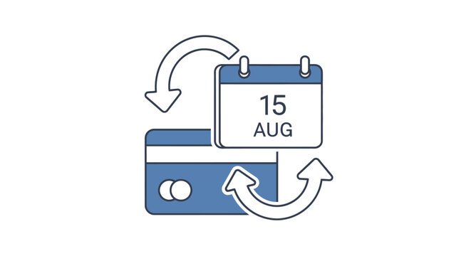 August Fifteenth Calendar Credit Card.