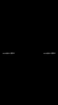 Audio wave digital frequency, white audio waveform spectrum animation, Sound waves on transparent background with Audio music, audio spectrum animation on phone screen black background. 4k video