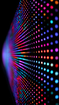 Colorful LED Light Display Wall