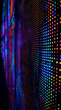Colorful LED Light Display Wall
