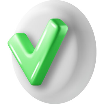 3D Right Button Shape