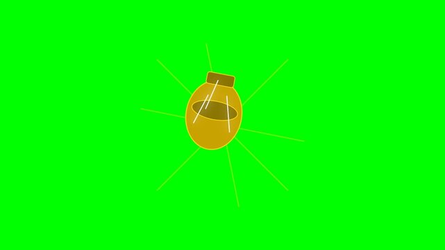 swinging liberty bell green screen background , bell swinging green screen animation 