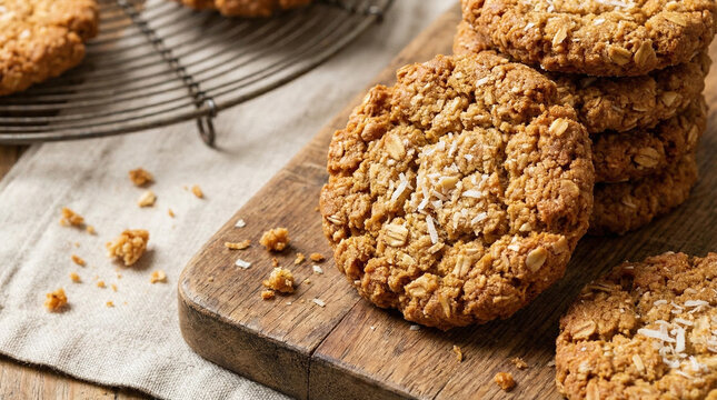 oat coconut ANZAC biscuits 