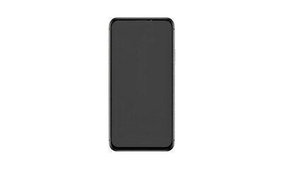 Naklejka premium smartphone frame mockup, front view, minimal modern design, blank screen
