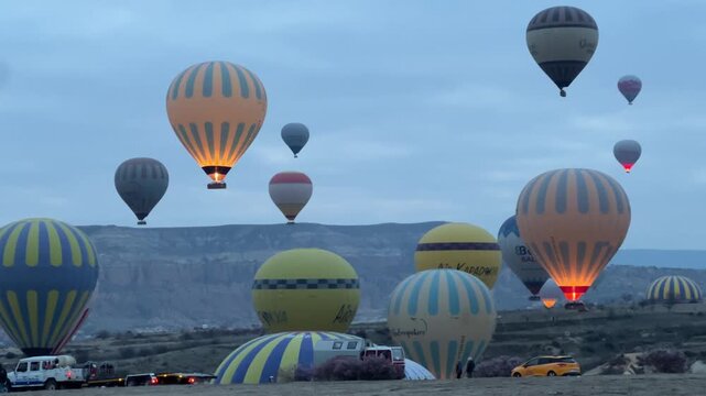 Cappadocia turkey hot air balloons sunrise