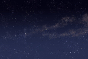 Fototapeta premium 夏の大三角が輝くリアルな星空背景
