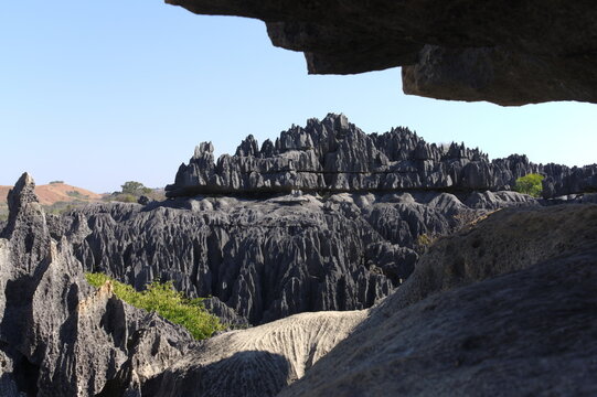 rocky mountains at Tsingy de Bemaraha Strict Nature Reserve