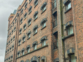 Fototapeta premium Old historic building at the harbours of Birkenhead, UK.