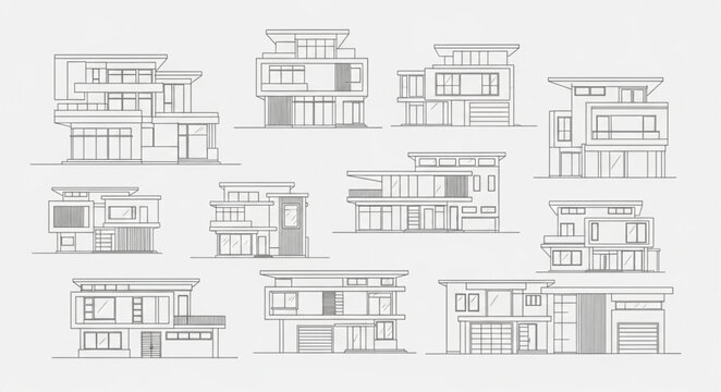Modern house architectural designs.