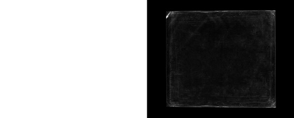 Fototapeta premium Clear plastic resealable bag on transparent checkered background.