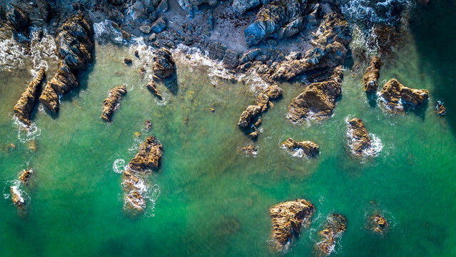 Looe Cornwall Drone Photograph of Looe Island