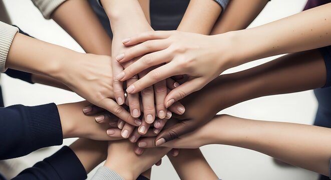 May day celebration diverse hands united in solidarity labor day and international workers' day festivities