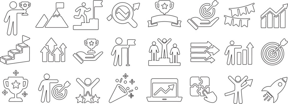 Collection of ancient egyptian hieroglyphs and symbolic representations