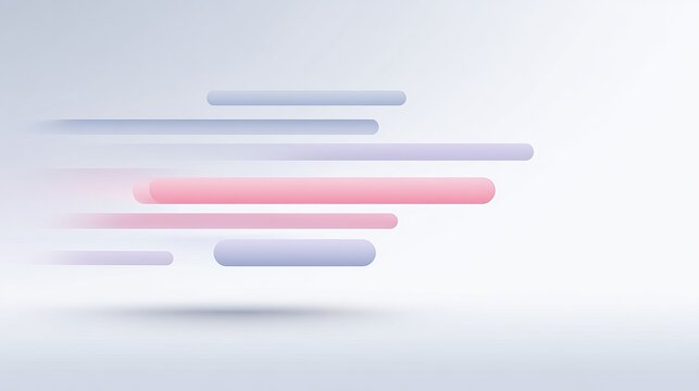 Minimalist geometric eco-tech background with capsule shapes and soft layers.