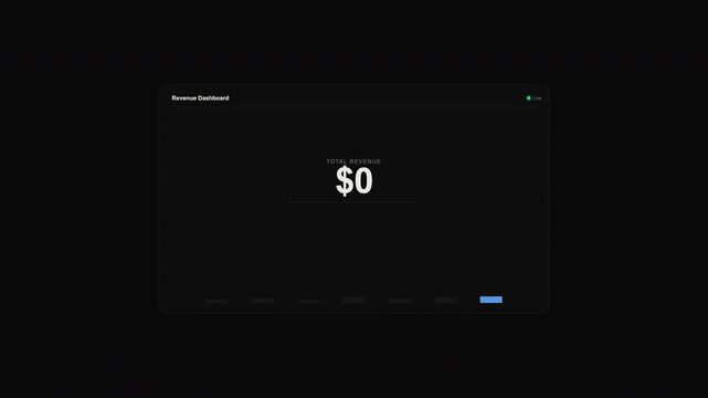 Zero dollar balance payment screen interface suitable for financial, budgeting, debt, or payment concept designs in web or print.