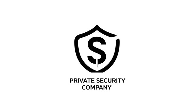 Shield with letter S and text PRIVATE SECURITY COMPANY logo
