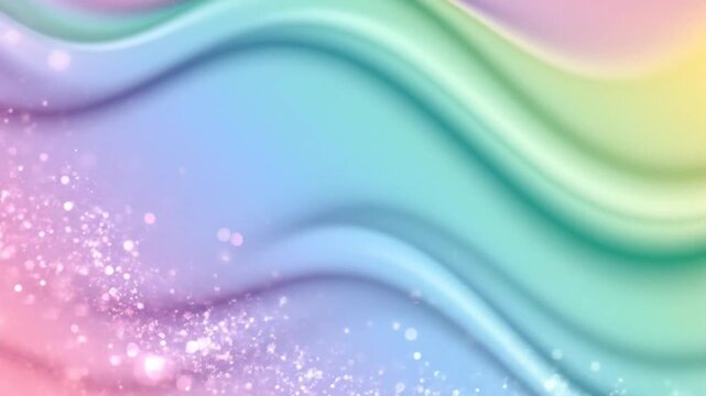 Launching Colorful Waves in Soft Light for a Calming Visual