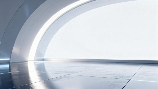 Abstract futuristic architectural space