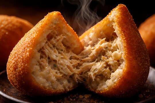 coxinha de frango quente